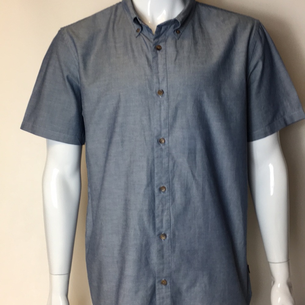 Oakley Denim blue s/s shirt Large Button Down